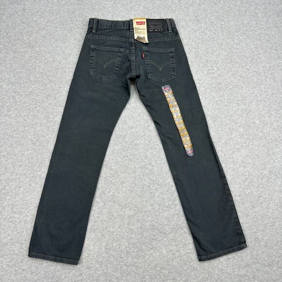 Levi's 511 Jeans Boys 10 Reg (25x25) Gray Slim Fit Adjustable Waist Tapered Leg - Picture 6 of 13